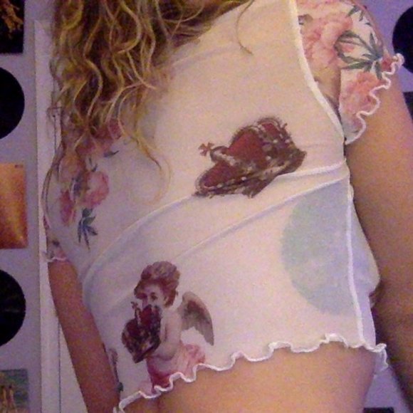 Sheer Angel Top - Picture 3 of 4
